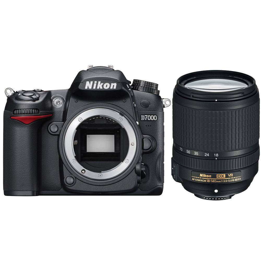 Nikon D7000/D7500 DSLR Camera with 18-140mm VR Lens - Black