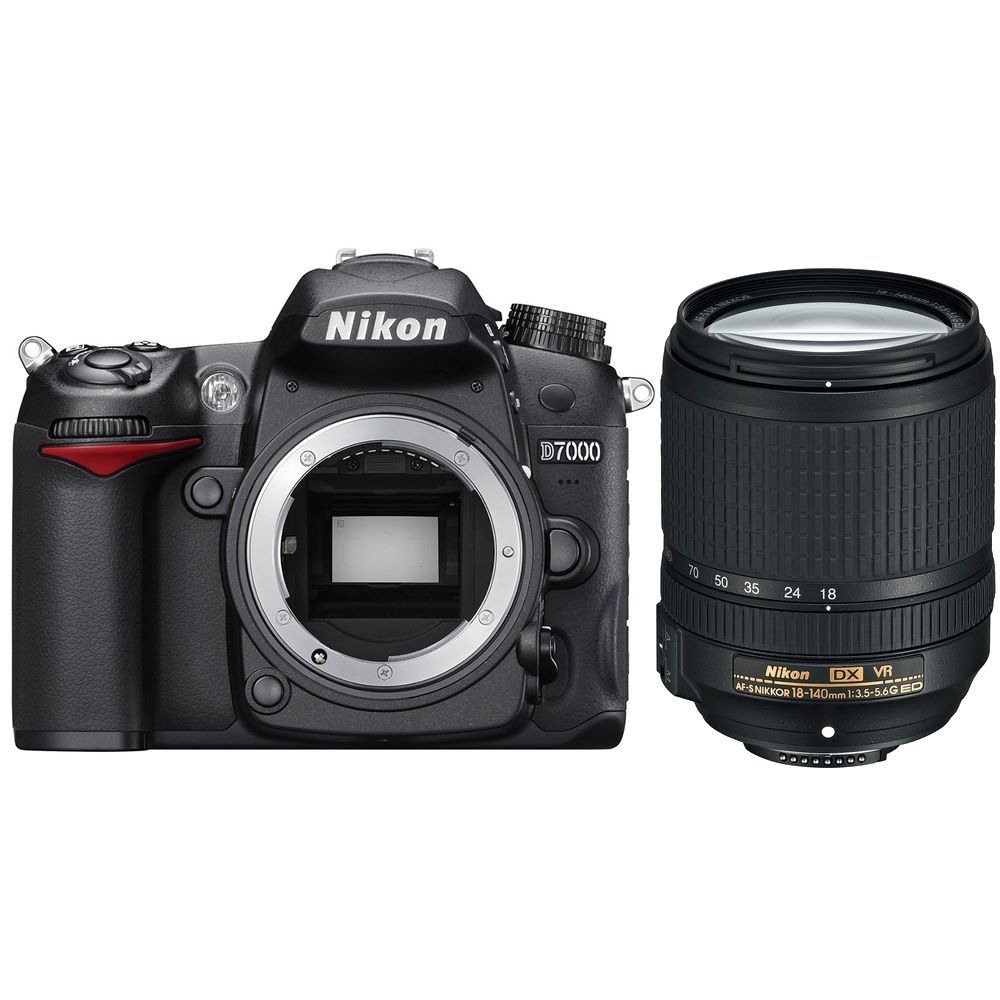 Nikon D7000/D7500 DSLR Camera with 18-140mm VR Lens &amp; 500mm Preset Lens Deluxe Bundle